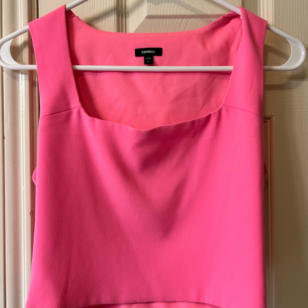 Express Hot Pink Square Neck Camisole